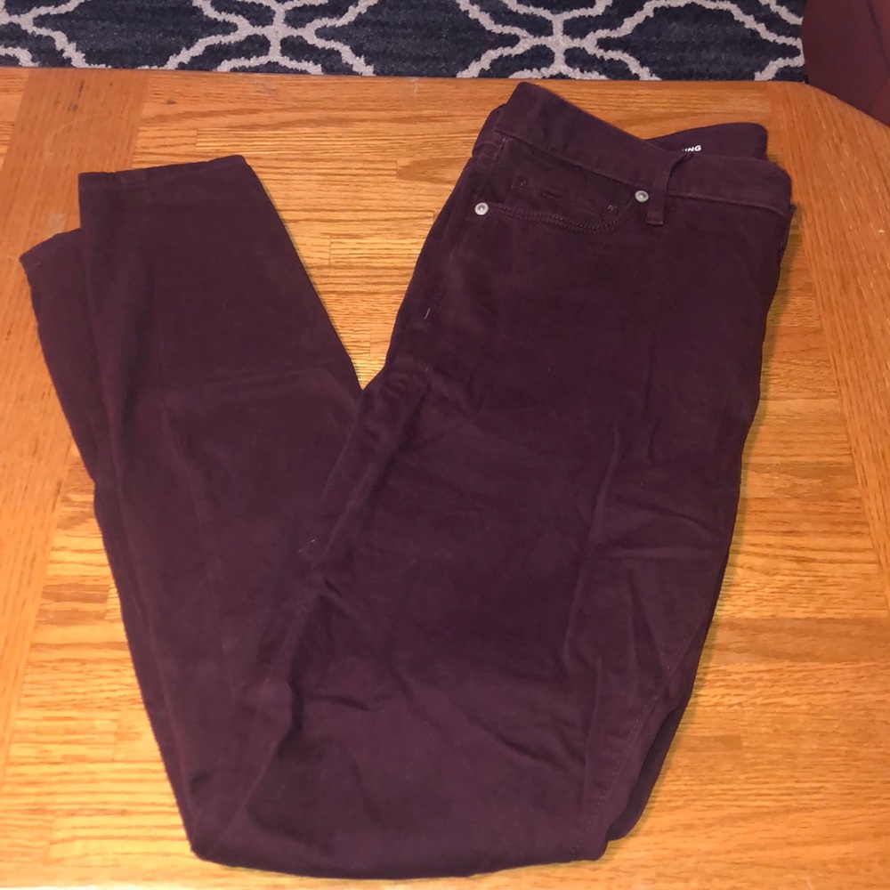 LOFT burgundy legging pant